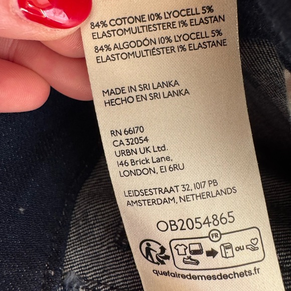 Maeve The Colette Cropped Wide-Leg Jeans Indigo Floral 25 - Picture 13 of 16